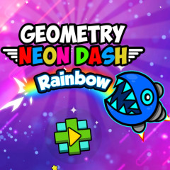Geometry Neon Dash Rainbow